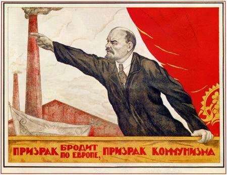 Плакаты Призрак бродит по Европе, призрак коммунизма