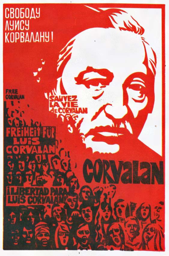 Плакаты Свободу Луису Корвалану